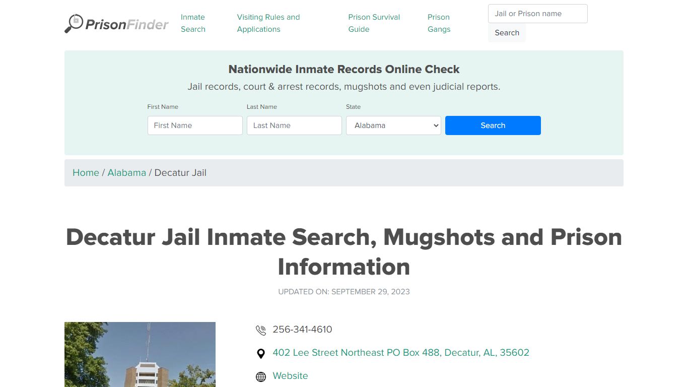 Decatur Jail Inmate Search, Mugshots and Prison Information